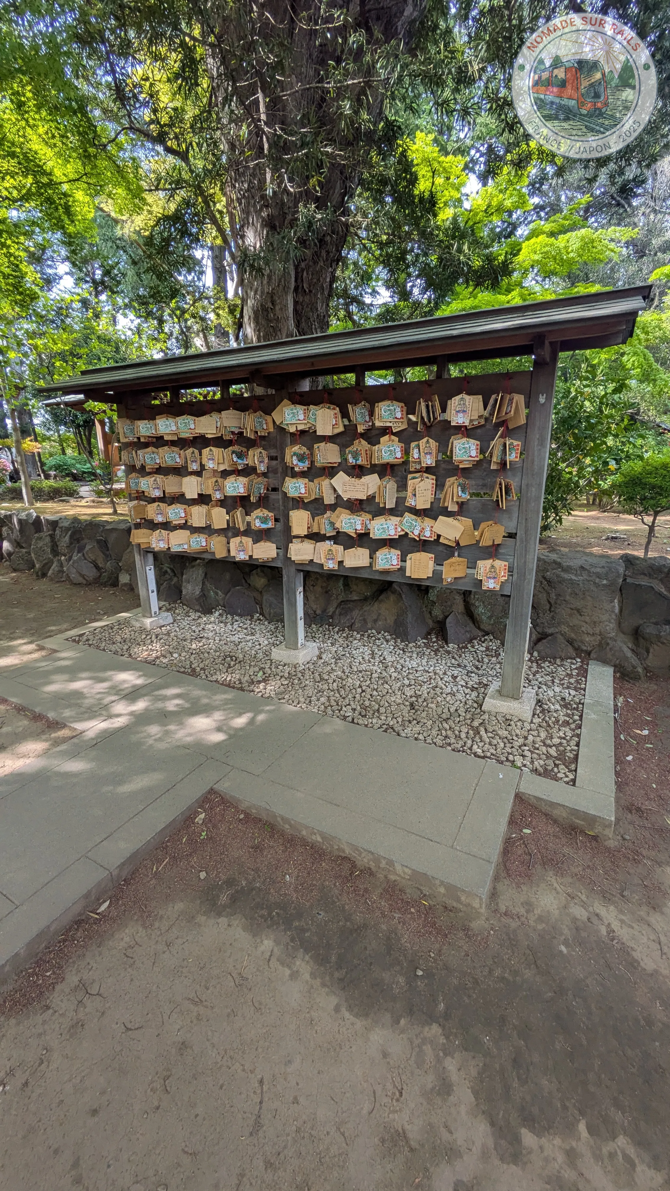 Ema avec maneki-neko au temple Gotokuji