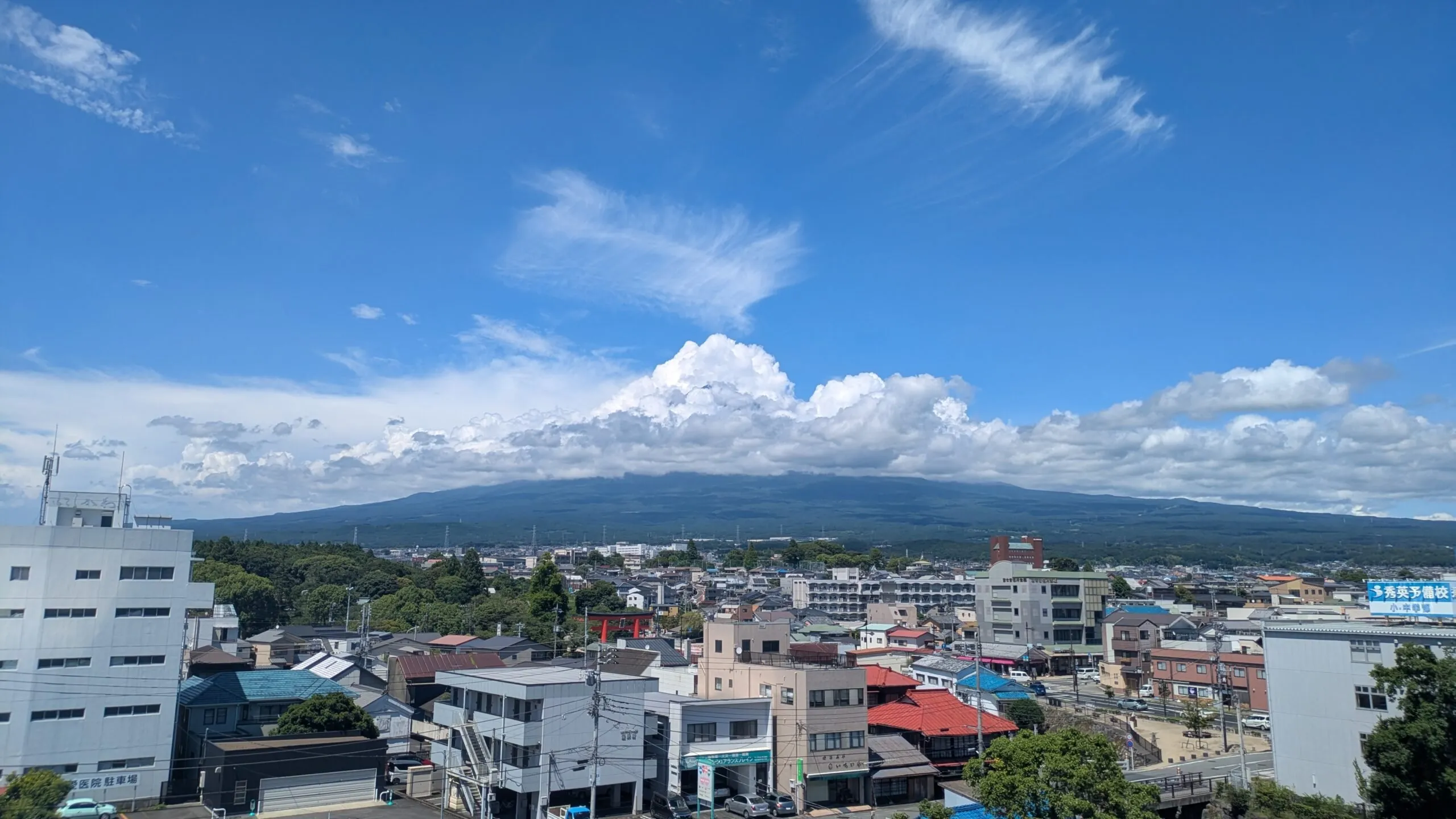 Vue sur le mont Fuji depuis le musée
