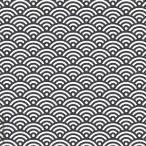 Motif japonais Seigaiha — vagues de l’océan